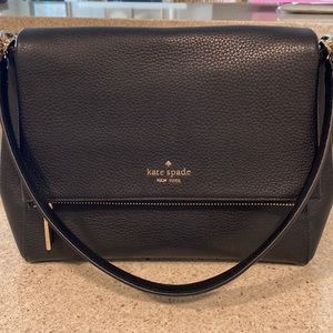 Kate Spade Leila Medium Flap shoulder bag with detachable crossbody strap